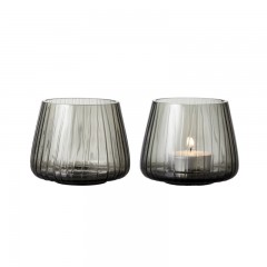 Bitz Bitz Kusintha - Glas smoke Teelichthalter Set 2-tlg. d: 7,5 Bitz Kusintha - Набор подсвечников из стеклянных дымчатых свечей, 2 шт. д: 7,5
