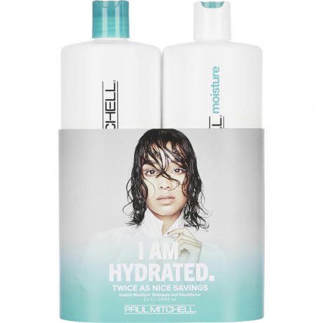 Paul Mitchell (Поль Митчелл) Moisture Save On Duo, Instant Moisture Daily Shampoo Шампунь против перхоти 1000 мл + Daily Treatment 1000 мл / 1 шт.