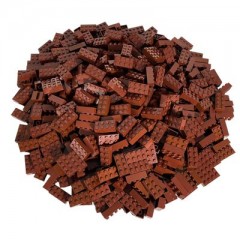 LEGO LEGO 2x4 Steine Rot braun \/ 250 Stuck \/ Reddish brown 3001 Кирпичи LEGO 2x4 красно-коричневые / 250 шт. / Красно-коричневые 3001