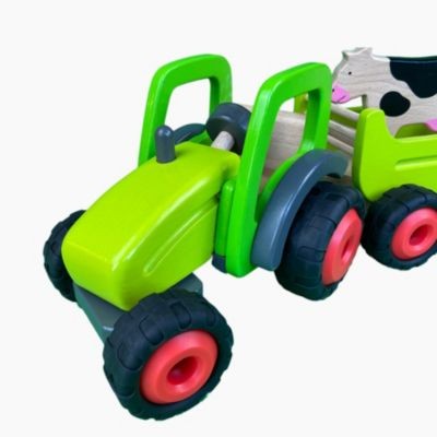 goki Traktor mit Kuh Anhanger Трактор с прицепом для коров