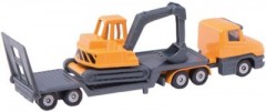 SIKU SIKU 1611 Tieflader mit Bagger Низкорамный погрузчик SIKU 1611 с экскаватором