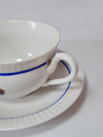 Otla Чашка, белый фарфор с изображением медвежонка, Германия, 1960-70гг.