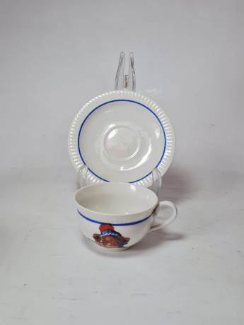 Otla Чашка, белый фарфор с изображением медвежонка, Германия, 1960-70гг.