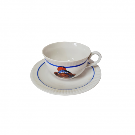 Otla Чашка, белый фарфор с изображением медвежонка, Германия, 1960-70гг.