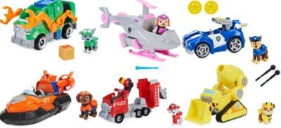 Spin Master Paw Patrol 1 Deluxe Basis Fahrzeug aus dem Kinofilm mit Hundefigur Базовый автомобиль Paw Patrol 1 Deluxe из фильма с фигуркой собаки