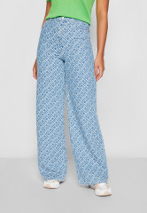 Tommy Hilfiger JACQUARD WIDE LEG Trousers blue ШИРОКИЕ НОГИ ЖАККАРДА Брюки синий