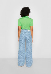Tommy Hilfiger JACQUARD WIDE LEG Trousers blue ШИРОКИЕ НОГИ ЖАККАРДА Брюки синий