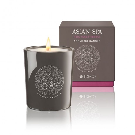 Ароматизированная свеча для дома с ароматом иланг-иланга и пачули Artdeco Aromatic Candle, Sensual Balance