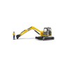 Bruder BRUDER 2466 Cat Minibagger mit  Bauarbeiter 1:16 Мини-экскаватор BRUDER 2466 Cat со строителем 1:16