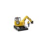 Bruder BRUDER 2466 Cat Minibagger mit  Bauarbeiter 1:16 Мини-экскаватор BRUDER 2466 Cat со строителем 1:16