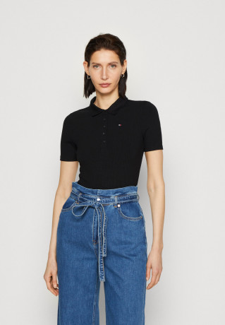Tommy Hilfiger SLIM 5X2  Polo shirt black SLIM 5X2 Рубашка поло черный