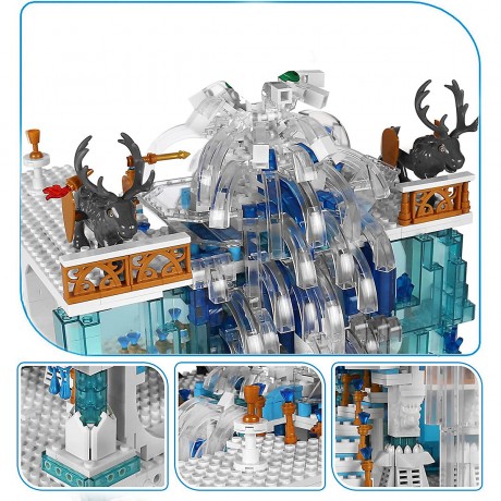 MOULD KING Klemmbausteinset Kristallfaelle 11009 Набор зажимных блоков Crystal Falls 11009