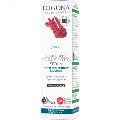Logona Couperose Feuchtigkeits-Serum Rotalgenextrakt SILIDINE  Увлажняющая сыворотка с куперозом Экстракт красных водорослей SILIDINE