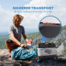 ZMC ZMC Gaskocher Gaskocher 1-flammig + Aufbewahrungskoffer + 16x Gaskartuschen 227g, (Butangas Campingkocher fur Innenraum/Outdoor, Campinggaskocher 2,2 kW mit Piezozundung), Kochfeld Herd Gaskocher mit Kartusche, Gaskochfeld fur Camping  Газовая плита Z