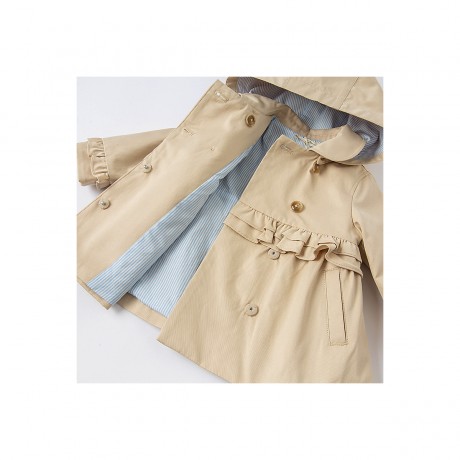 Dave Bella Eleganter Trenchcoat mit Kapuze fur Madchen Элегантный тренч с капюшоном для девочки