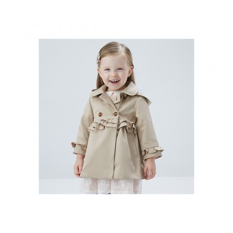 Dave Bella Eleganter Trenchcoat mit Kapuze fur Madchen Элегантный тренч с капюшоном для девочки