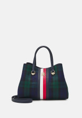 Tommy Hilfiger EMBLEM SMALL SATCHEL Handbag blackwatch МАЛЕНЬКАЯ СУМКА С ЭМБЛЕМОЙ Сумочка черные часы