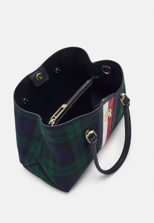 Tommy Hilfiger EMBLEM SMALL SATCHEL Handbag blackwatch МАЛЕНЬКАЯ СУМКА С ЭМБЛЕМОЙ Сумочка черные часы