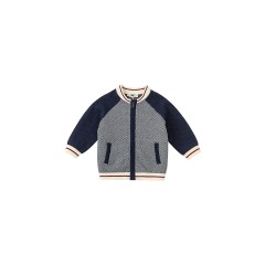 Dave  Bella Navy Baumwoll-Jacke fur Jungen Хлопковая куртка темно-синего цвета для мальчиков
