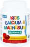 ‎NEW NORDIC Kids Calcium & Magnesium Кидс Витамины с Кальцием, Магнием и D3 для детей от 3 лет, со вкусом ягод, 180 жевательных таблеток x 2 банки