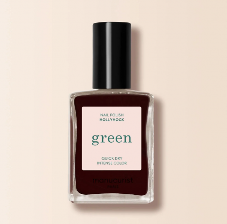 Manucurist Green  Nail polish Hollyhock, Лак для ногтей Hollyhock (Франция), стойкое покрытие без сколов, безопасная растительная формула 9 Free, 15мл