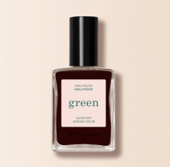 Manucurist Green  Nail polish Hollyhock, Лак для ногтей Hollyhock (Франция), стойкое покрытие без сколов, безопасная растительная формула 9 Free, 15мл