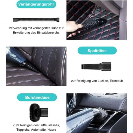 MOUTEN MOUTEN Akku-Handstaubsauger Multifunktionaler kabelloser Auto-Nass- und Trockensauger, Geeignet fur Autos, Wohnungen und Buros Беспроводной ручной пылесос MOUTEN, многофункциональный беспроводной автомобильный пылесос для влажной и сухой уборки, п