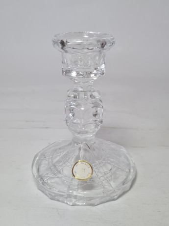 Подсвечник хрустальный винтажный Lead Crystal Echt Bleikristal, 11 x 7,5 см, Германия, 1960-70гг.