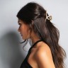 The Hair Edit Gold French Twist Claw Clip  Золотая клипса French Twist Claw