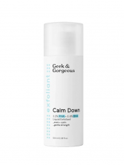Geek &amp; Gorgeous Calm Down 100ml, Кислотный пилинг-тоник для чувствительной кожи (Венгрия), мягкое обновление и сияние, 3,2% PHA и 0,8% BHA, 100 мл