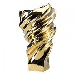 Rosenthal studio-line Rosenthal studio-line Squall Vase Gold titanisiert 32 cm Ваза Rosenthal studio-line Squall с золотым титановым покрытием 32 см
