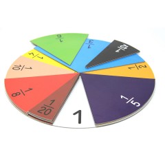 Wissner aktiv lernen Bruchrechensatz rund in 10 Farben magnetisch (71 Teile) Круглые дроби 10 магнитных цветов (71 деталь)