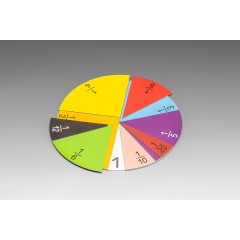 Wissner aktiv lernen Bruchrechensatz rund in 10 Farben magnetisch (71 Teile) Круглые дроби 10 магнитных цветов (71 деталь)