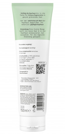 Guhl Reparatur & Kopfhaut Shampoo, 150 ml, Guhl восстанавливающий шампунь для волос и кожи головы с пантенолом и ниацинамидом, 150 мл