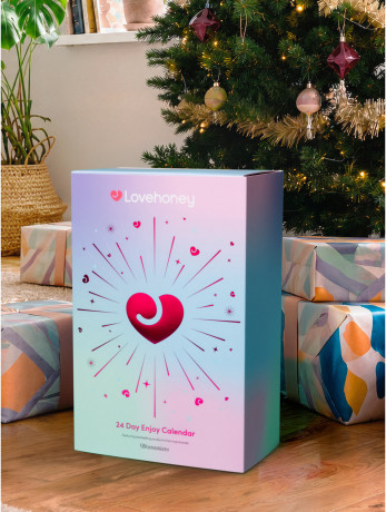 Lovehoney x Womanizer Adventskalender, взрослый адвент-календарь с интимными товарами и аксессуарами, 24 подарка