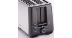 Cloer Cloer King-Size-Toaster 3569 edelstahl/schwarz, 1.000 Watt, fur 2 XXL-Toastscheiben  edelstahl/schwarz Тостер Cloer king-size 3569 нержавеющая сталь/черный, 1000 Вт, на 2 тоста размера XXL