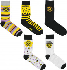 BVB Adventskalender 2026 Socken, Адвент-календарь 2026 BVB с носками Borussia Dortmund, 12 пар, размер 39–44