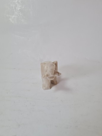 Коллекционная фигурка "Слон", камень, 6см, Германия, 1950-60гг.
