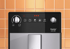 Melitta Melitta Kaffeevollautomat Purista F230-101, silber/schwarz, Lieblingskaffee-Funktion, kompakt  extra leise  Полностью автоматическая кофемашина Melitta Purista F230-101, серебристый/черный, функция любимого офе, компактная, очень тихая