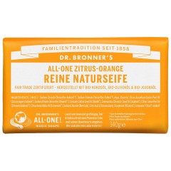 Dr. Bronners Citrus Orange Stuckseife Seife, 140 g