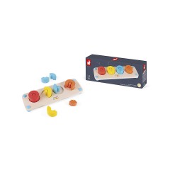 Janod Essentiel Das Bruchrechnen Lernspiel aus Holz Babys und Kleinkinder Zahlen und Mathematik lernen Farbe auf Wasserbasis Ab 2 Jahren Essentiel Обучающая игра с деревянными дробями Младенцы и малыши изучают числа и математику Краски на водной основе С 