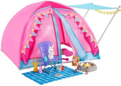 Mattel Barbie Camping Zelt Spielset mit 2 Puppen Zubehor Игровой набор для кемпинга Барби с 2 аксессуарами для кукол