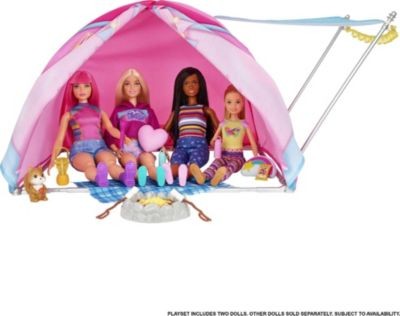 Mattel Barbie Camping Zelt Spielset mit 2 Puppen Zubehor Игровой набор для кемпинга Барби с 2 аксессуарами для кукол