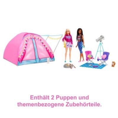 Mattel Barbie Camping Zelt Spielset mit 2 Puppen Zubehor Игровой набор для кемпинга Барби с 2 аксессуарами для кукол