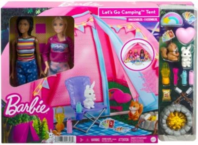 Mattel Barbie Camping Zelt Spielset mit 2 Puppen Zubehor Игровой набор для кемпинга Барби с 2 аксессуарами для кукол