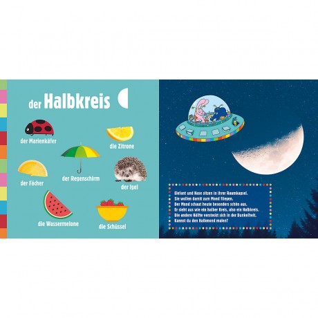 Tessloff Verlag Pappebuch. Elefant und Hase entdecken die Formen картонная книга. Слон и кролик открывают формы