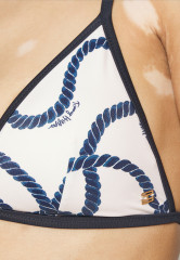 Tommy Hilfiger TRIANGLE FIXED RP PRINT Bikini top wuw/wlw rope print ПРИНТ TRIANGLE FIXED RP Верх бикини вау / wlw веревочный принт