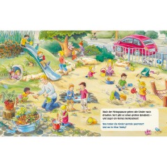 Carlsen Verlag Unkaputtbar: Mein erstes Wimmelbuch: Ein Tag in der Kita Несокрушимый: Моя первая книга поиска предметов: День в детском саду