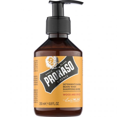 Proraso (Прорасо) Wood & Spice Bartreiniger очиститель для бороды, 200 мл