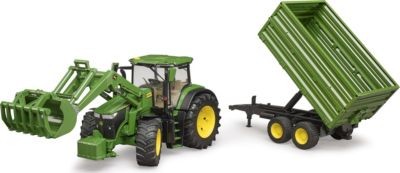 Bruder BRUDER Traktor John Deere mit Anhanger 1:16 Трактор BRUDER John Deere с прицепом 1:16